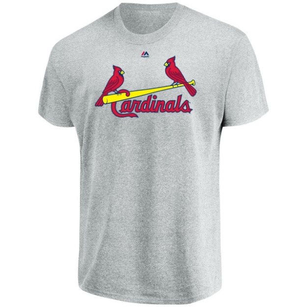 Majestic St Louis Cardinals Mens T Shirt Medium Red Short Sleeve Crewneck