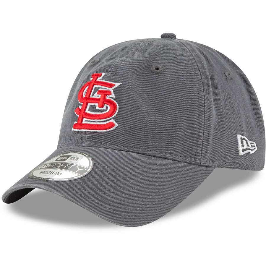 Men&#39;s St. Louis Cardinals New Era Graphite Core 49FORTY Fitted Hat. Headz n Threadz Sports ...