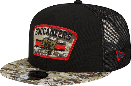 Tampa Bay Buccaneers New Era 2023 Salute To Service 9FIFTY Snapback Hat -  Camo/Scarlet