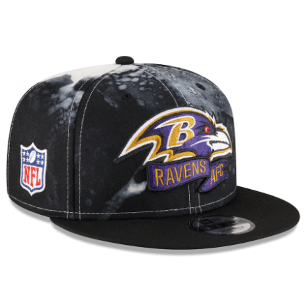 Men's New Era Stone/Black Baltimore Ravens 2023 NFL Draft 9FIFTY Snapback Adjustable Hat