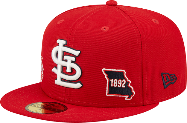 MLB St. Louis CARDINALS 7 3/8 Fitted Hat EMBROIDERED BIRD Logo birds CAP  UNISEX