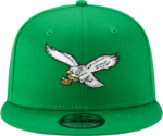 Men's New Era Kelly Green Philadelphia Eagles Throwback 9FIFTY