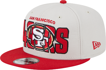 Men's New Era Stone/Scarlet San Francisco 49ers 2023 NFL Draft