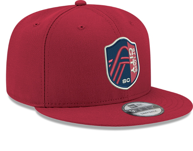 New Era St. Louis City SC Soccer 9Fifty Lava Red Snapback Hat