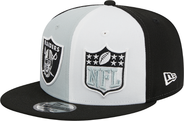 Las Vegas Raiders New Era Outline 9FORTY Snapback Hat - Black