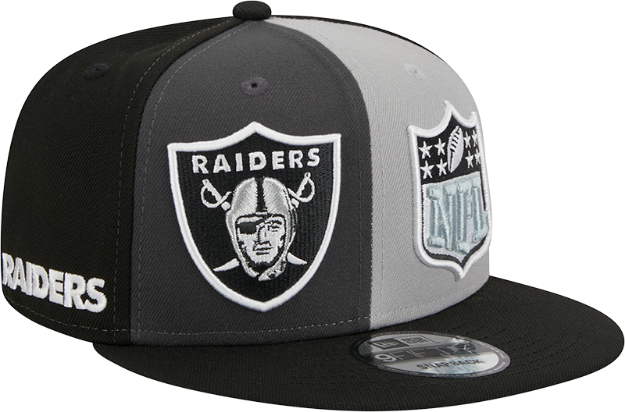 Men's Las Vegas Raiders New Era Black/Gray 2023 Sideline 9FIFTY CW Snapback Hat
