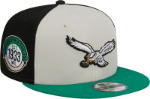 Men's New Era Cream/Kelly Green Philadelphia Eagles 2023 Sideline Historic  Low Profile 9FIFTY Snapback Hat