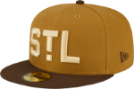 St. Louis Cardinals Brown Old Gold 1940 ASG Patch Dark Green UV New Era 59Fifty Fitted Hat