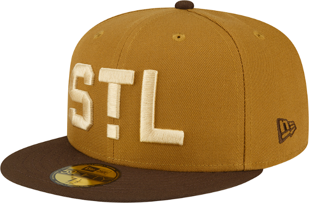 St. Louis Cardinals Brown Old Gold 1940 ASG Patch Dark Green UV New Era 59Fifty Fitted Hat