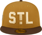 St. Louis Cardinals Brown Old Gold 1940 ASG Patch Dark Green UV New Era 59Fifty Fitted Hat