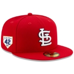 Men's St. Louis Cardinals New Era Red 2024 Jackie Robinson Day 9FIFTY Snapback hat