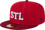 Men's St. Louis Cardinals New Era Red 2024 City Connect Throwback 59FIFTY Fitted Hat