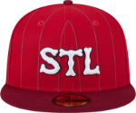 Men's St. Louis Cardinals New Era Red 2024 City Connect Throwback 59FIFTY Fitted Hat