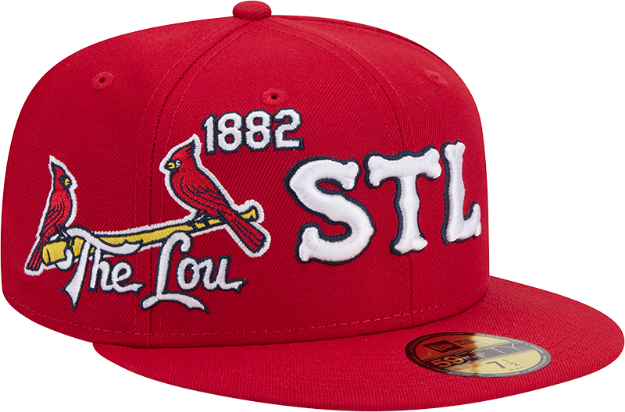 Men's St. Louis Cardinals New Era Red 2024 City Connect Icon 59FIFTY Fitted Hat