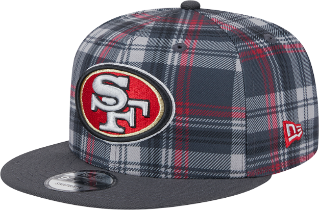 New Era 202 San Francisco 49ers Statement Grey Sideline 950 Snapback Adjustable Hat