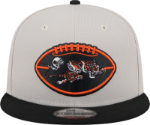 Cincinnati Bengals New Era 2024 Sideline Historic 59FIFTY Fitted Hat - Stone/Black