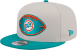 Miami Dolphins New Era 2024 Sideline Historic 59FIFTY Fitted Hat - Stone/Black