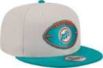 Miami Dolphins New Era 2024 Sideline Historic 59FIFTY Fitted Hat - Stone/Black