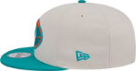 Miami Dolphins New Era 2024 Sideline Historic 59FIFTY Fitted Hat - Stone/Black