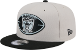 Oakland Raiders New Era 2024 Sideline Historic 59FIFTY Fitted Hat - Stone/Black