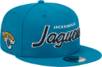 Jacksonville Jaguars New Era Main Script 9FIFTY Snapback Hat - Teal