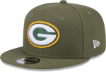 Men's Green Bay Packers Olive Green New Era  9FIFTY Snapback Hat