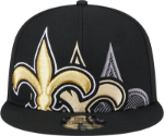 New Orlean Saints New Era Team Shadow Navy 9FIFTY Snapback Hat