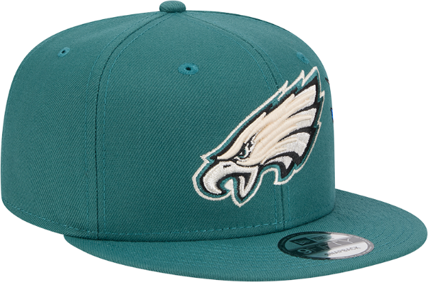 Men's Philadelphia Eagles New Era Midnight Green City Art 9FIFTY Snapback Hat