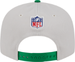 Men's Philadelphia Eagles New Era Stone/Kelly Green 2024 Sideline Historic 9FIFTY Snapback Hat