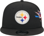 Men's Pittsburgh Steelers New Era Black City Art 9FIFTY Snapback Hat