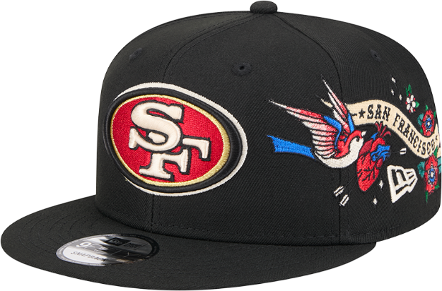 Men's New Era Black San Francisco 49ers City Art 9FIFTY Snapback Hat