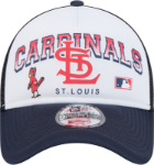 St. Louis Cardinals New Era Retro Wordmark 9FORTY A-Frame Trucker Adjustable Hat - White