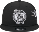 Men's Boston Celtics New Era Black Injection City Art 9FIFTY Snapback Hat