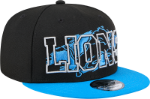 Men's New Era Detroit Lions Splatter 950 Snapback Hat