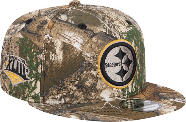 New Era Men's Realtree Camo Pittsburgh Steelers Active 9FIFTY Snapback Hat