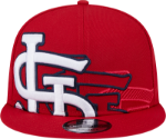 St. Louis Cardinals New Era Team Shadow 9FIFTY Snapback Hat - Red