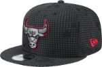 Men's Chicago Bulls New Era Black Midnight Ink Pop Outline 9FIFTY Snapback Hat