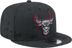 Men's Chicago Bulls New Era Black Midnight Ink Pop Outline 9FIFTY Snapback Hat