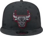 Men's Chicago Bulls New Era Black Midnight Ink Pop Outline 9FIFTY Snapback Hat