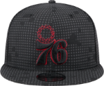 Philadelphia 76ers New Era Midnight Ink Pop Outline 9FIFTY Snapback Hat - Black