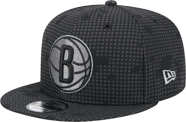 Brooklyn Nets New Era Midnight Ink Pop Outline 9FIFTY Snapback Hat - Black