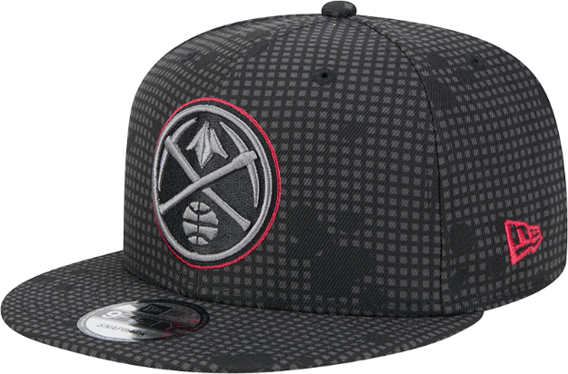 Denver Nuggets New Era Midnight Ink Pop Outline 9FIFTY Snapback Hat - Black