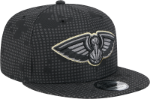 Men's New Orleans Pelicans New Era Black Midnight Ink Pop Outline 9FIFTY Snapback Hat