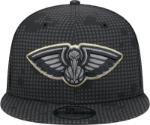 Men's New Orleans Pelicans New Era Black Midnight Ink Pop Outline 9FIFTY Snapback Hat