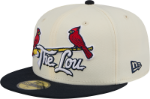 New Era St Louis Cardinals White/Black "The Lou" Men's Fitted Hat