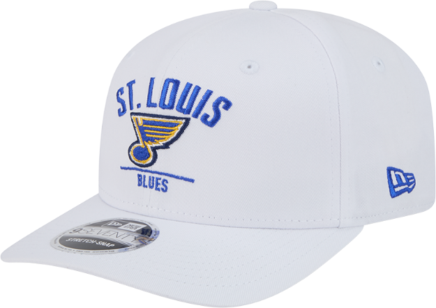 New Era St. Louis Blues NHL 9SEVENTY Team Arch Adjustable Hat - White