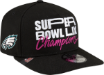 Men's New Era Black Philadelphia Eagles Super Bowl LIX Champions Parade A-Frame 9FIFTY Snapback Hat