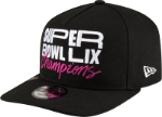 Men's New Era Black Philadelphia Eagles Super Bowl LIX Champions Parade A-Frame 9FIFTY Snapback Hat