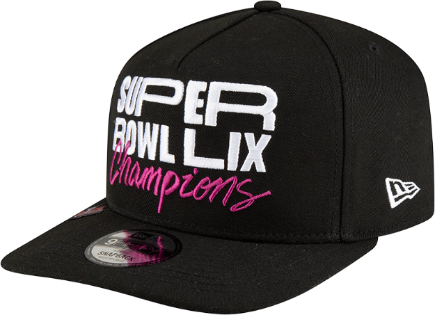 Men's New Era Black Philadelphia Eagles Super Bowl LIX Champions Parade A-Frame 9FIFTY Snapback Hat