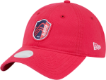 New Era St Louis City SC Red Evergreen Glitter 9TWENTY Womens Adjustable Hat $27.99